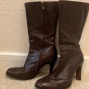 J- Crew Genuine leather brown boots